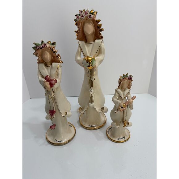 Blue Sky Clayworks 9/11 Tribute Angels Set of 3 by Heather Goldminc 9/11/01 EUC - Picture 5 of 9